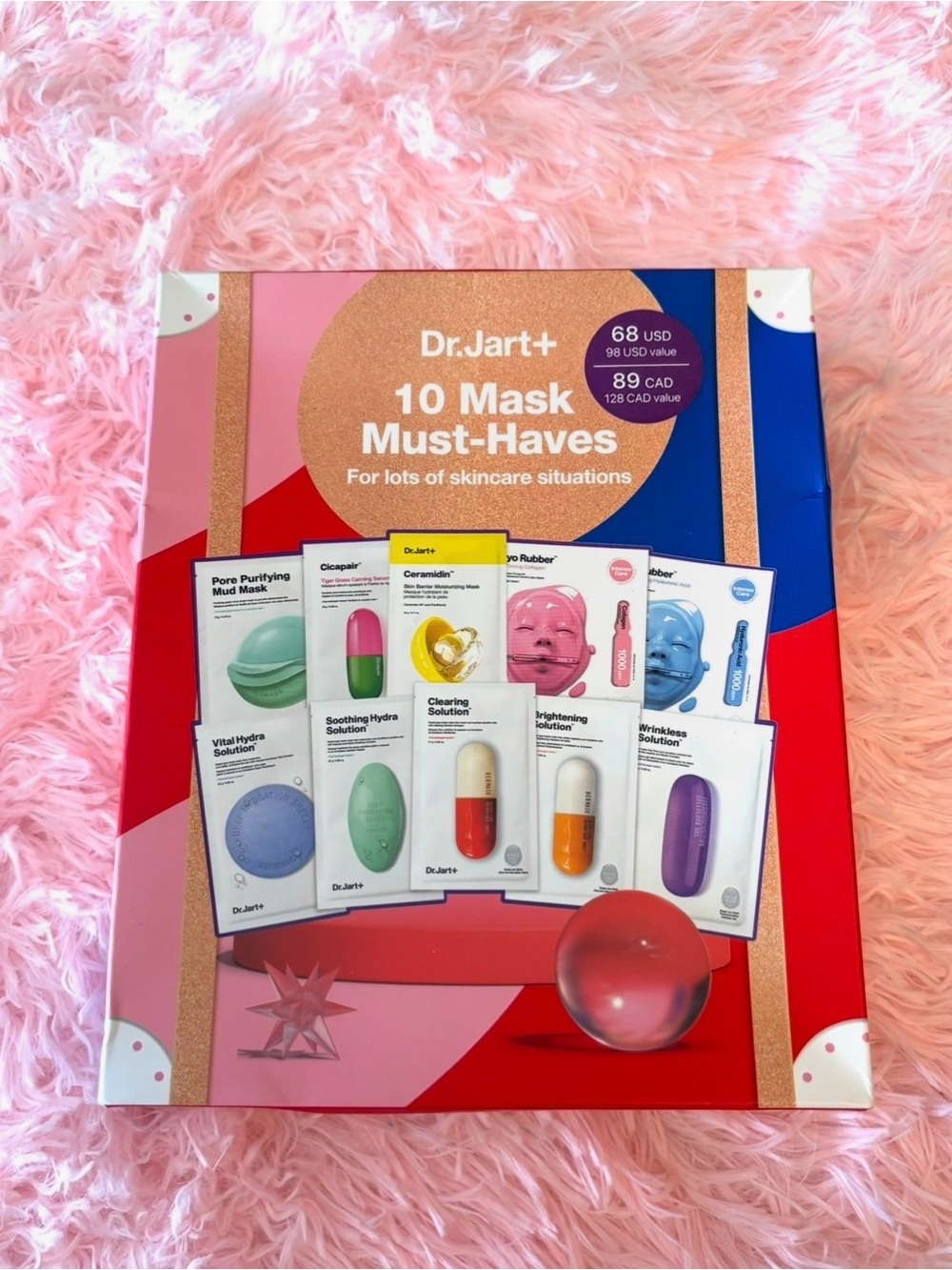 Dr. Jart+ 10 Mask Must-Haves Sheet Mask Set - Pink